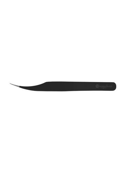 Flat tweezer curved matte black